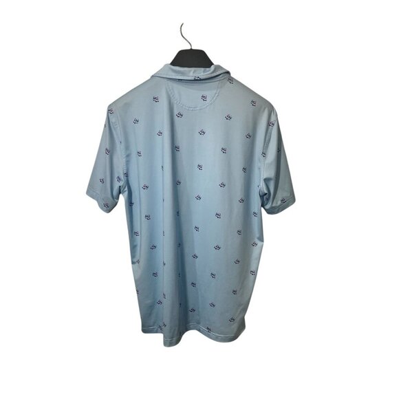 Chubbies Mens Ice Cream Truck Print Light Blue Polo Shirt S Short Sleeve Polyest - Picture 6 of 6